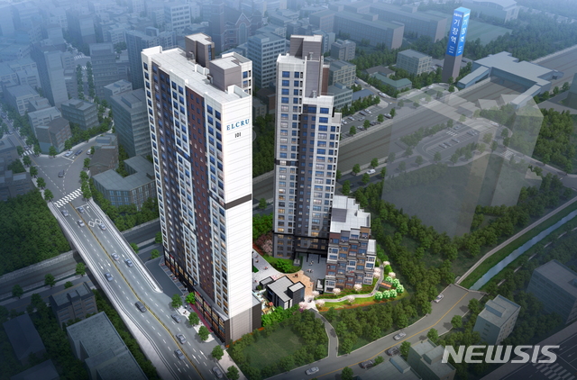 [서울=뉴시스] 기장역 엘크루 더퍼스트 조감도. 