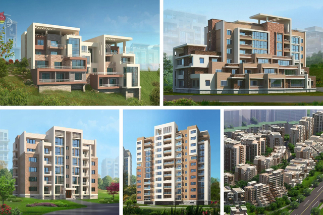 [서울=뉴시스]북한 조선중앙TV는 김정은 북한 국무위원장이 지난달 31일 평양 시내 보통강 강변 주택건설 현장을 시찰했다고 1일 보도했다. 사진은 보도에 나온 주택 조감도. (사진=조선중앙TV 캡처) 2021.04.01. photo@newsis.com *재판매 및 DB 금지