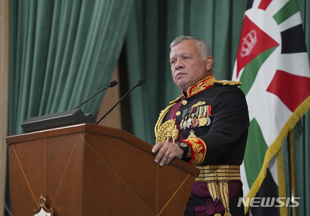 [암만(요르단)=AP/뉴시스] 압둘라 2세 요르단 국왕. (사진=뉴시스DB)