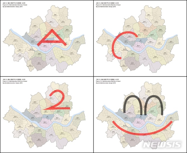 [서울=뉴시스] 지난 14일 동안 오세훈 국민의힘 서울시장 후보의 유세 일정은 알파벳 모양으로 이어졌다. (사진=오세훈 캠프 제공) 2021.04.06. 