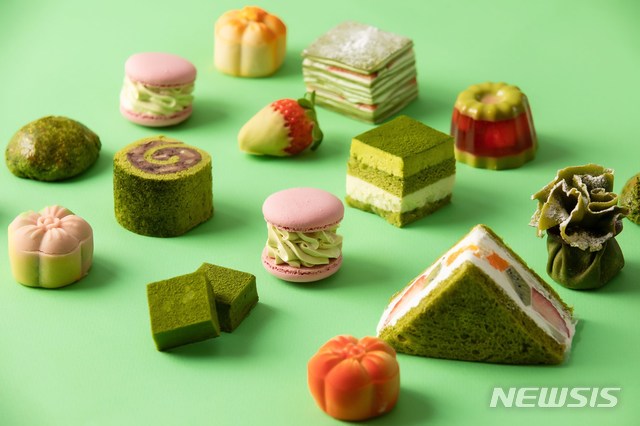 [서울=뉴시스]밀레니엄 힐튼 서울 '실란트로 델리'의 '스프링 그린 애프터눈 티 세트'