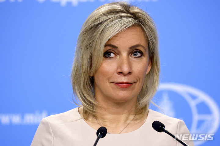 [워싱턴=AP/뉴시스]마리야 자하로바 러시아 외무부 대변인