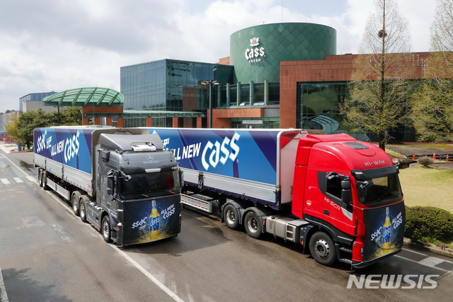 [서울=뉴시스]오비맥주 '올 뉴 카스' 본격 출하