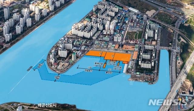 월곶항 개발사업 조감도.