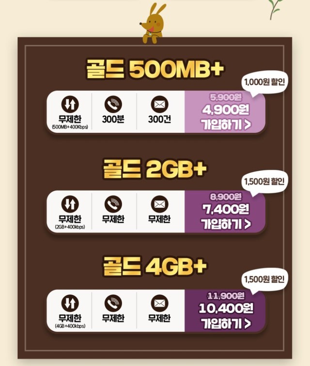 KT스카이라이프 알뜰폰, 가정의 달 신규 '골드 요금제' 출시