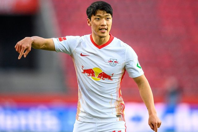 [서울=뉴시스] 교체로 출전한 라이프치히의 황희찬. (캡처=라이프치히 홈페이지)