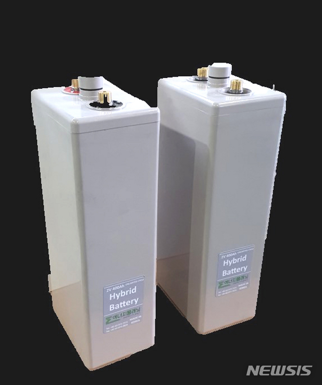 [광주=뉴시스]이창우 기자=한국전력의 에너지밸리 1호 연구소기업인 '에너지플래닛'이 'PbC 하이브리드 배터리' 개발에 성공했다. (사진=에너지플래닛 제공) 2021.04.29. photo@newsis.com