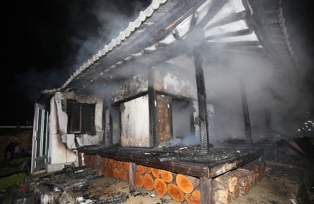 봉화군 상운면 하눌리 단독주택 화재 현장 (사진=영주소방서 제공) *재판매 및 DB 금지