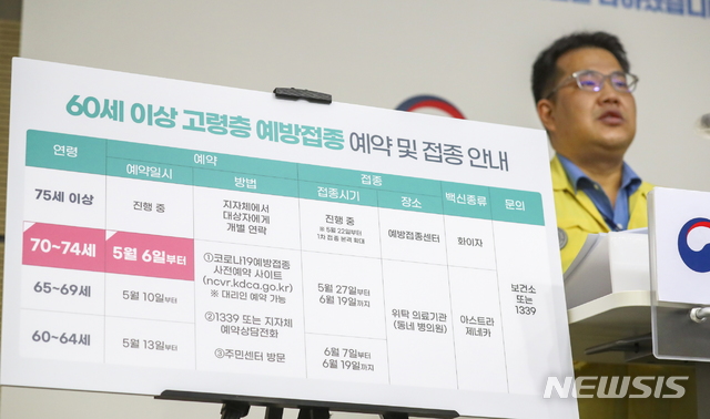 [서울=뉴시스] 손영래 보건복지부 중앙사고수습본부(중수본) 사회전략반장이 5일 오전 정부세종청사에서 코로나19 정례 브리핑을 하고 있다. (사진=보건복지부 제공) 2021.05.05. photo@newsis.com 