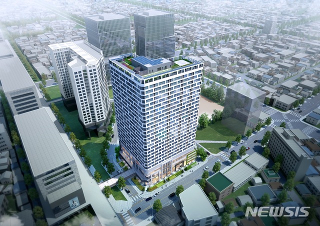 [서울=뉴시스] 세운 푸르지오 히리시티 조감도. (사진=대우건설 제공)