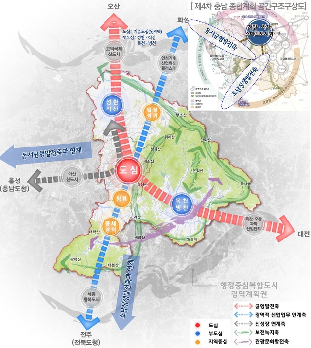 천안시 2035년 천안시도시본구상도 *재판매 및 DB 금지