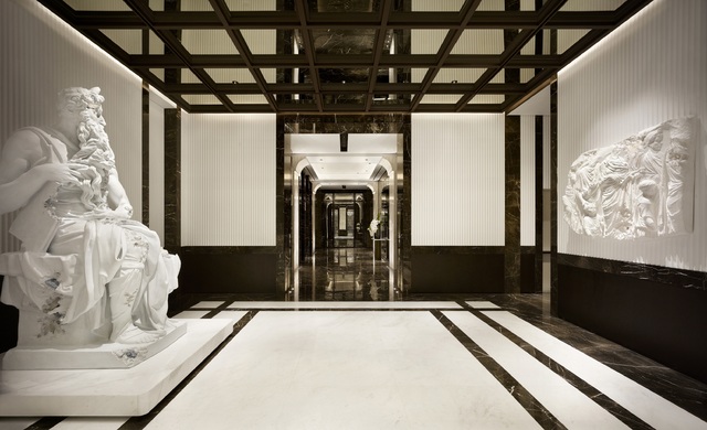 [서울=뉴시스]조선 팰리스 서울 강남, 럭셔리 컬렉션 호텔 '웰컴 로비'의 아트워크