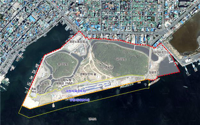 [목포=뉴시스] 목포 삼학도 위치도. *재판매 및 DB 금지