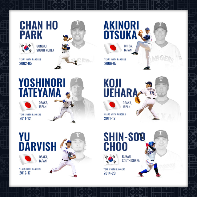 텍사스 레인저스가 아시아 출신 선수들을 조명했다. 박찬호, 추신수 등도 소개했다. (사진=텍사스 구단 트위터) *재판매 및 DB 금지