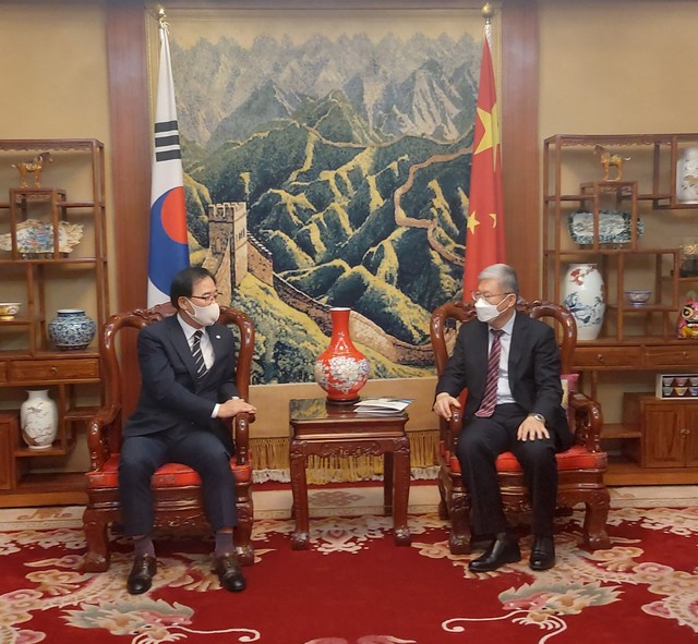 [전주=뉴시스] 2023 전북 아시아·태평양 마스터스대회 조직위원회는 26일 주 광주 중국총영사관을 방문해 아태마스터스대회에 중국 생활체육인의 참여 확대 방안을 논의했다. 2021.05.26 photo@newsis.com *재판매 및 DB 금지