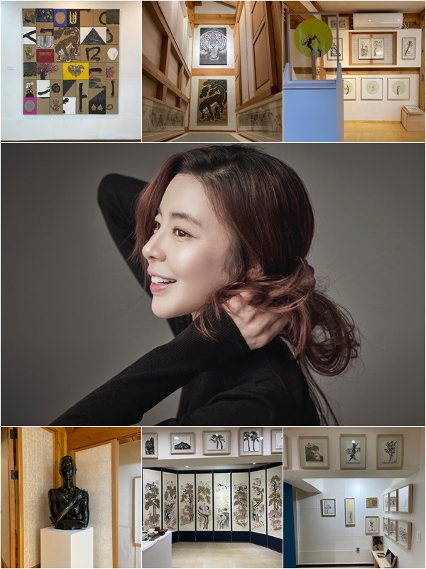 [서울=뉴시스] 배우 김규리, 첫 개인전 '길' 연다. 사진 = 혜우원. 2021.5.28. photo@newsis.com *재판매 및 DB 금지