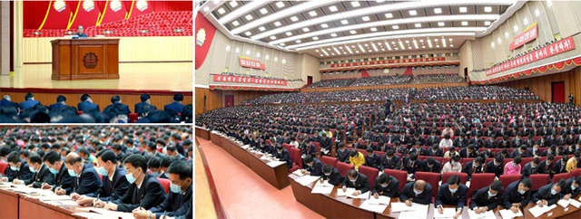 [서울=뉴시스] 북한 조선직업총동맹 제８차대회 참가자들을 위한 강습 진행. 2021.05.30. (사진=노동신문 캡처) *재판매 및 DB 금지