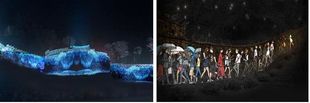 [전주=뉴시스] 고창읍성 성벽 실증 예시. *재판매 및 DB 금지