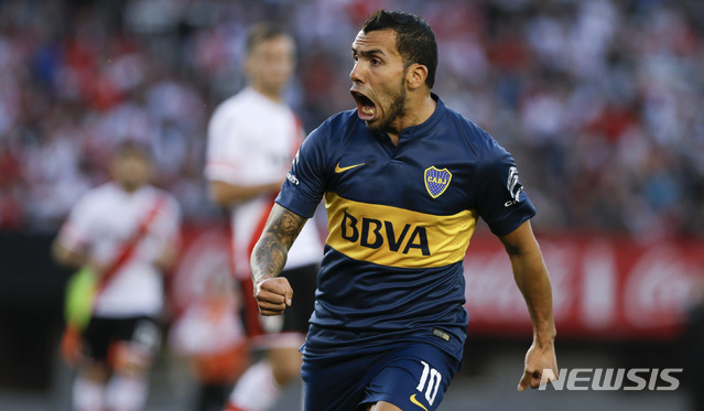 [부에노스아이레스=AP/뉴시스] 카를로스 테베스. 2022.06.04.