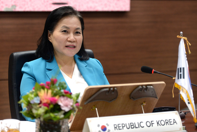 [서울=뉴시스]조수정 기자 = 유명희 산업통상자원부 통상교섭본부장. (사진=산업통상자원부 제공) 2021.06.06. photo@newsis.com *재판매 및 DB 금지