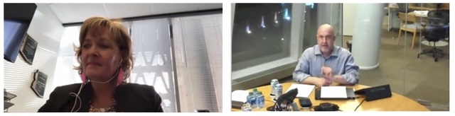 ▲레지나 콥 미 애리조나주 하원의원(왼쪽)과 매치그룹의 마크 뷰즈 수석 부사장(글로벌정책총괄) 