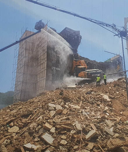 "감리 일지 안 썼다" 안전 저버린 붕괴 건물 감리자&nbsp; 