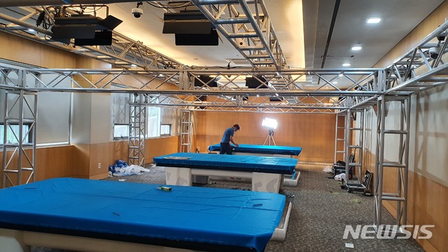 블루원리조트 프로당구 PBA·LPBA 챔피언십 개막전을 앞둔 대회장