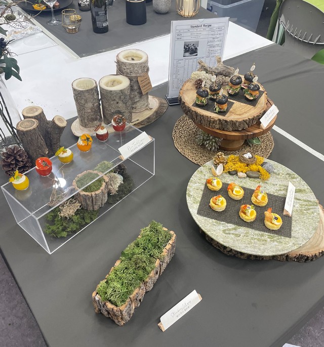 [홍성=뉴시스] 2021 대한민국 국제요리·제과 경연대회에 충남도립대학교 학생들이 출품한 한 작품의 모습. *재판매 및 DB 금지