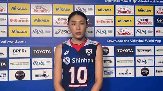 한국 여자배구 대표팀 주장 김연경(상하이). (사진=대한민국배구협회 영상 캡처)