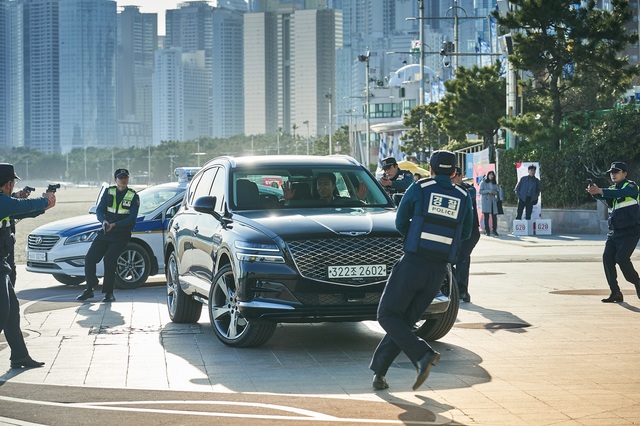 [부산=뉴시스]영화 '발신제한'의 해운대해수욕장 광장 촬영 모습. (사진=부산영상위원회 제공) *재판매 및 DB 금지