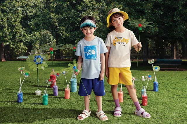 [서울=뉴시스]노스페이스 ‘2021 키즈 서머 컬렉션’ 