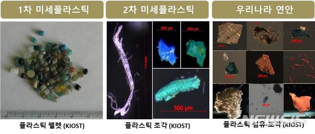 [서울=뉴시스] 해양 미세플라스틱 환경위해성 연구 사진. 