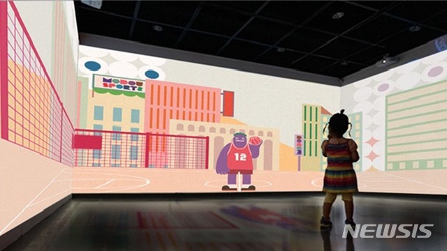 [화성=뉴시스] 인터랙티브 아트 체험 전시 'READY, SET, ART!' (사진 = (재)화성시문화재단 제공)