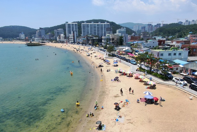 [부산=뉴시스] 부산시 기장군 일광해수욕장 전경 (사진=기장군 제공) *재판매 및 DB 금지