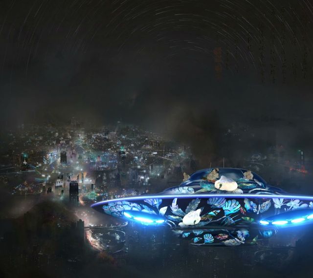 [서울=뉴시스]이이남 작가 미디어아트 (사진 = 주스페인 한국문화원) 2021.7.2. photo@newsis.com