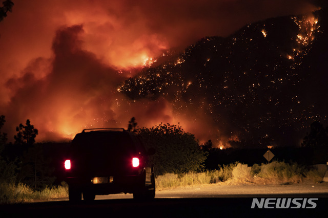 [브리티시컬럼비아=AP/뉴시스]캐나다 산불. 2021.7.1.