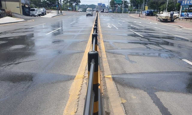 안동시 도로 살수장치(쿨링 클린로드) (사진=안동시 제공) *재판매 및 DB 금지