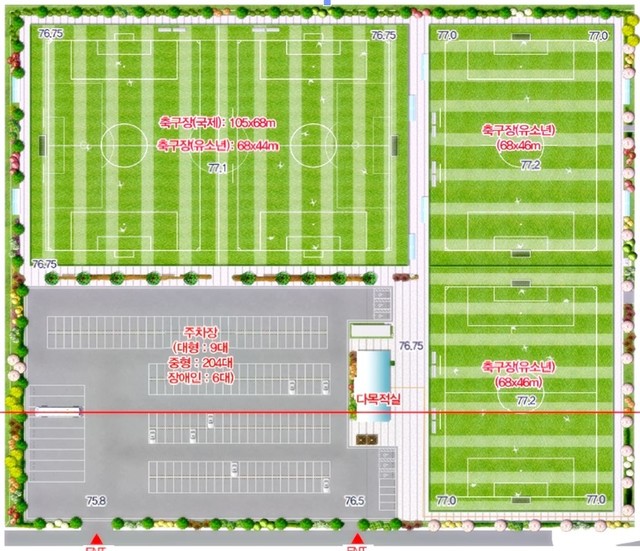 충주 유소년축구장 계획도 *재판매 및 DB 금지