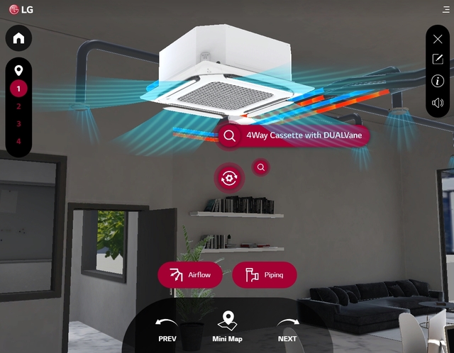LG전자 시스템 에어컨 전용 가상 쇼룸