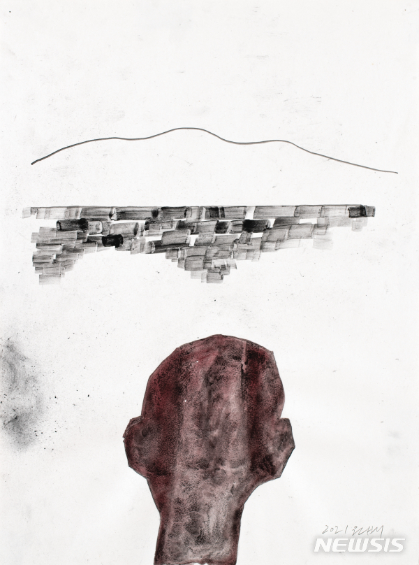 [서울=뉴시스] '오원배 드로잉' 전시가 전남 여수 GS칼텍스 예울마루 장도 전시실에서 9일부터 8월 1일까지 열린다.