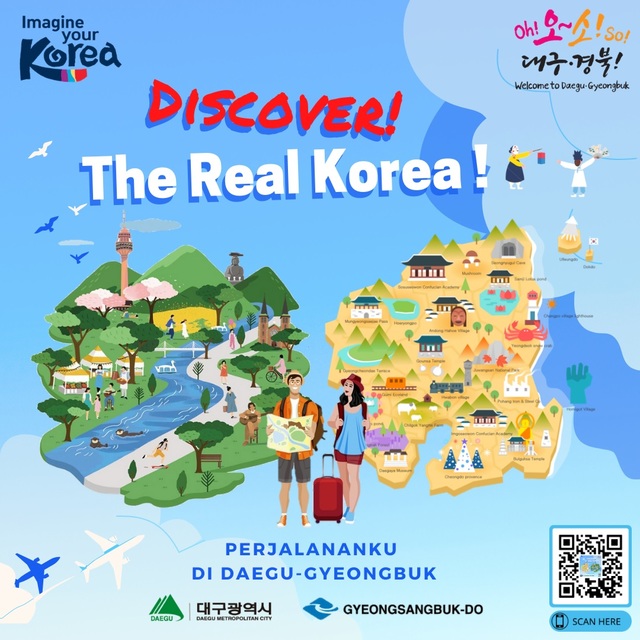 [안동=뉴시스] 'Discover The Real Korea. 대구 경북 가상여행 공모전' 온라인 포스터. (경북도 제공) 2021.07.08 *재판매 및 DB 금지