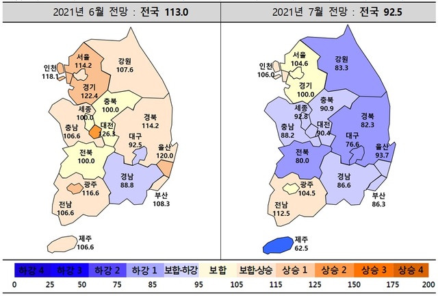 주택사업경기 기대감 주춤…대구·제주 악화 전망