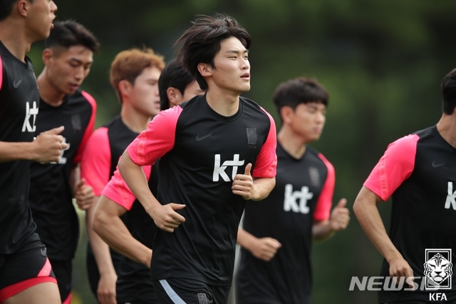 [서울=뉴시스]올림픽 축구대표팀 강윤성 (사진 = 대한축구협회 제공)