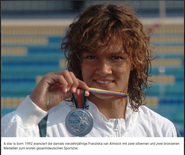 독일 수영선수 프란치스카 반 알름시크 (독일 스포츠라이프 명예의전당 홈페이지 갈무리) *재판매 및 DB 금지