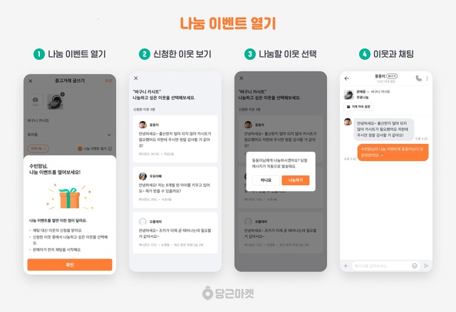 당근마켓 ‘나눔 이벤트’ 열기 *재판매 및 DB 금지