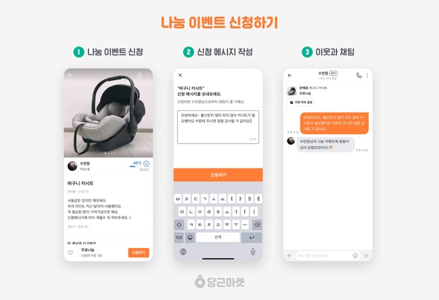 당근마켓 ‘나눔 이벤트’ 신청하기 *재판매 및 DB 금지