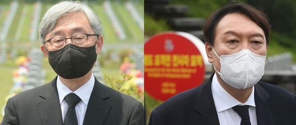 최재형 전 감사원장과 윤석열 전 검찰총장