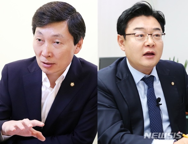 더불어민주당 김민철(의정부을·왼쪽) 의원과 국민의힘 김성원(동두천·연천) 의원.