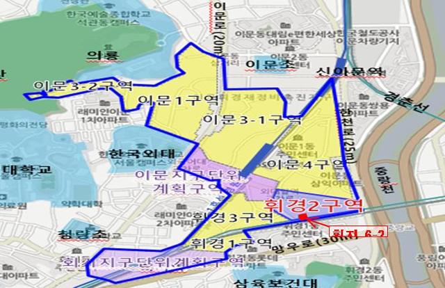 [서울=뉴시스] 서울시 이문·휘경뉴타운 위치도. (사진=서울시 제공) 2021.07.21. photo@newsis.com *재판매 및 DB 금지