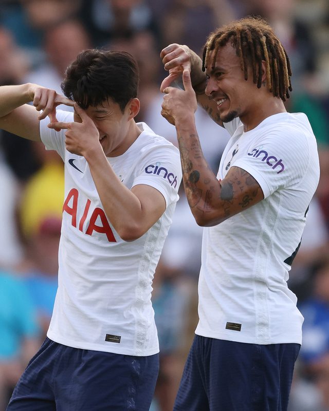 [서울=뉴시스] 손흥민과 델리 알리의 세리머니. (캡처=토트넘 트위터)